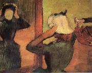 Edgar Degas Cbez la Modiste oil painting reproduction